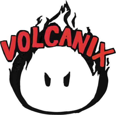 Volcanix mascot sticker