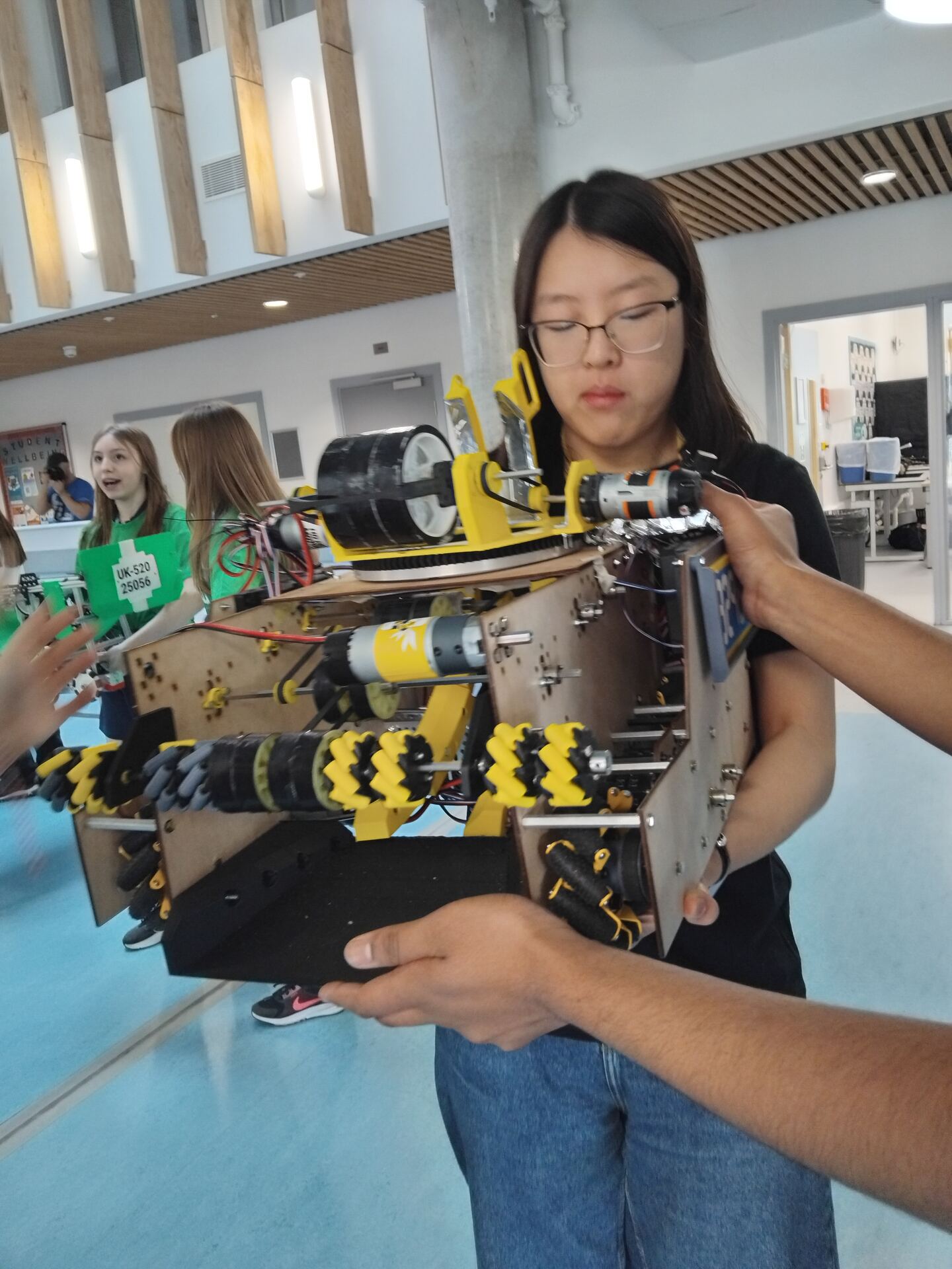 Detail of the finished competition-ready robot